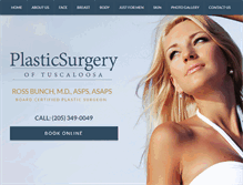 Tablet Screenshot of plasticsurgeryoftuscaloosa.com